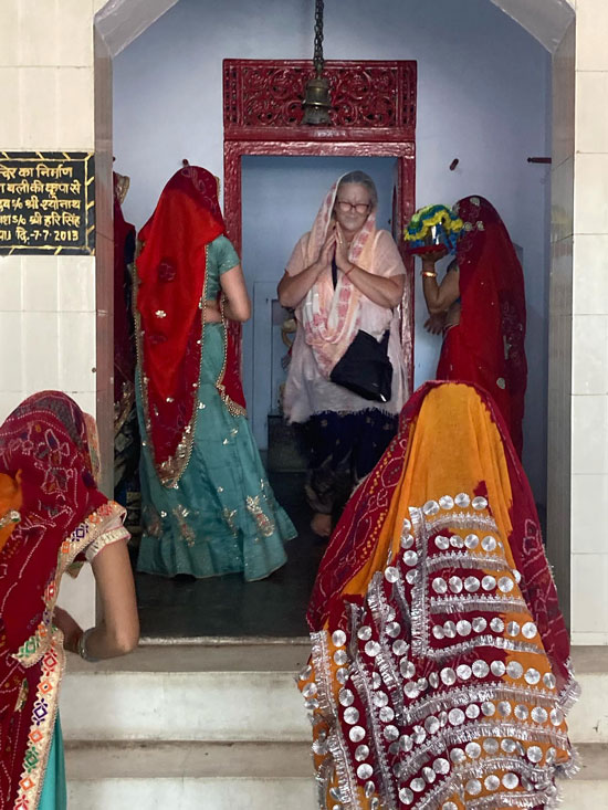 Lauren Jayne at Narnaul Temple