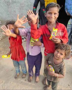 Kids love treats from Baba's Feed Project
