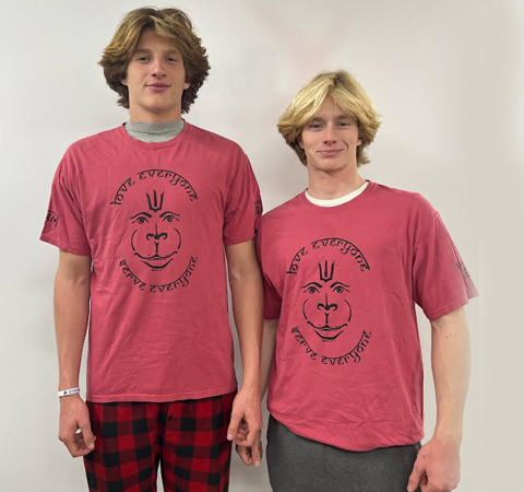 Hanuman Short Sleeve T-Shirt Red - Image 2