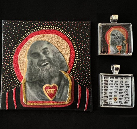 Small Ram Dass Space Pendant - Image 3